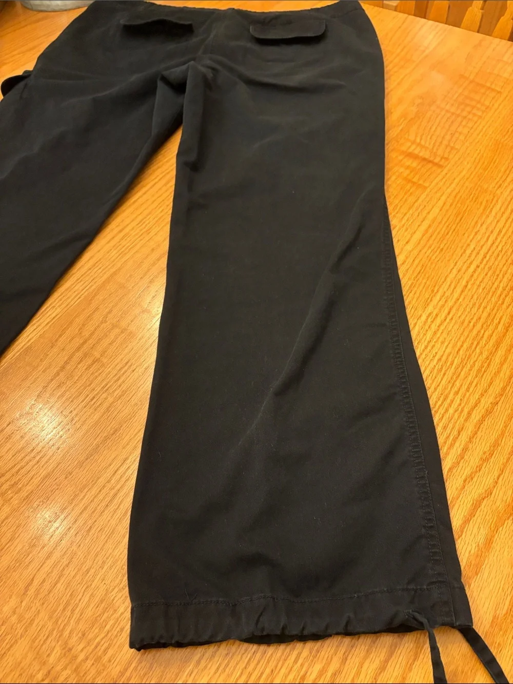 New York & Company Black Drawstring Hem Joggers